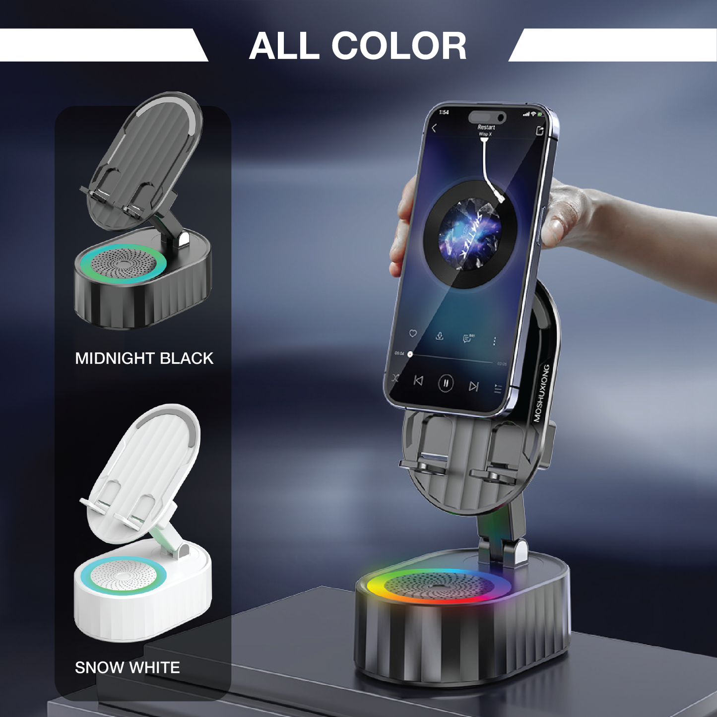 TechVibee SoundStand Pro - Bluetooth Speaker & Stand K009