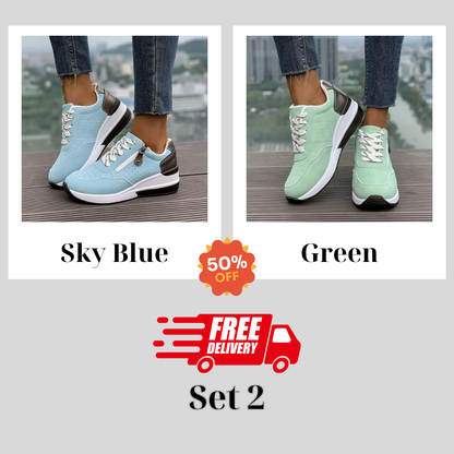 🔥Best Seller-Last Day Sale 60% OFF🔥Plus Size Women's Versatile Low Top Fashion Sneakers