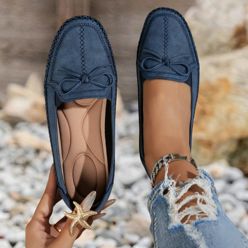 💥LAST DAY SALE 60% OFF🔥Women's Orthopedic Leather Flats – Lightweight, Breathable